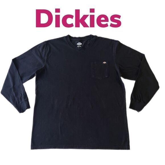 Dickies Vintage LongSleeve Black Shirt Sz XLT - Picture 1 of 6